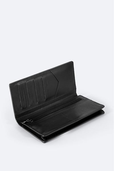 Avva Men's Black 100% Leather Wallet with Gift Box A31Y9561