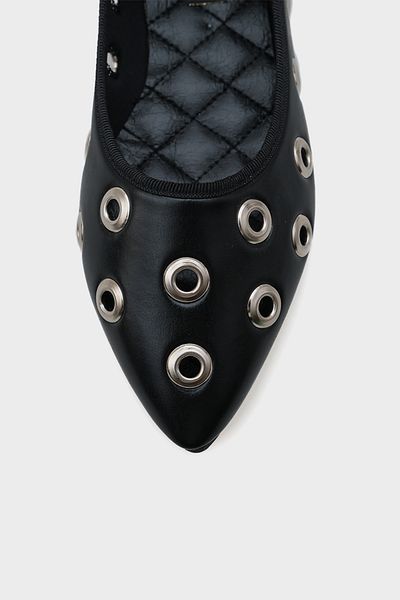 Capone Outfitters Balerini cu vârf ascuțit cu accesorii metalice Alexa