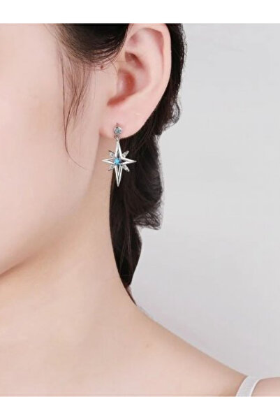 Kelan Cercei din argint 925 cu elemente Frozen, albastru deschis