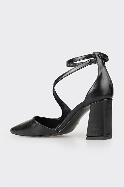 Elle Shoes Siyah Kadın Topuklu Ayakkabı
