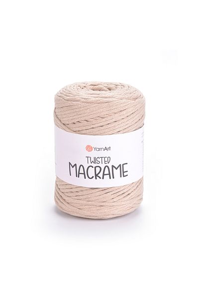 Yarnart Twisted Macrame - Μακραμέ Χέρι Πλεκτό Νήμα Ανοιχτό Καφέ-768