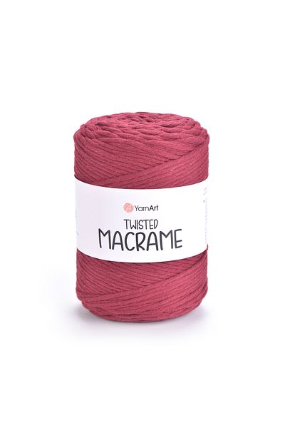 Yarnart Twisted Macrame - Μακραμέ Χέρι Πλεκτό Νήμα Claret Red-781