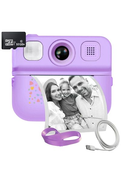 SMARTIC Camera, Instant Print, Full HD 1080p, 2.4”, 1300mah, Games, Mp3, Memory Card Gift