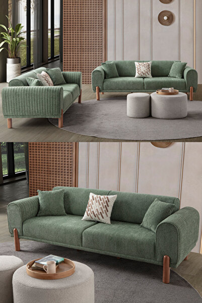 EDSY HOME Armoni 3+3 Koltuk Takımı Yeşil