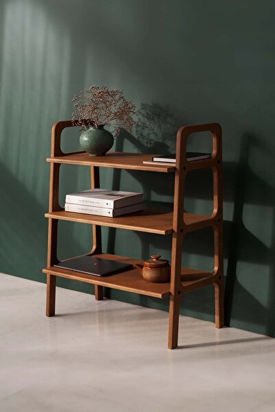 Woodesk Suono, Ahşap Kitaplık Ve Raf Sistemi, 90x75