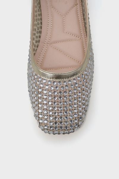 Capone Outfitters Balerini eleganti pentru femei Abra Mesh Stone
