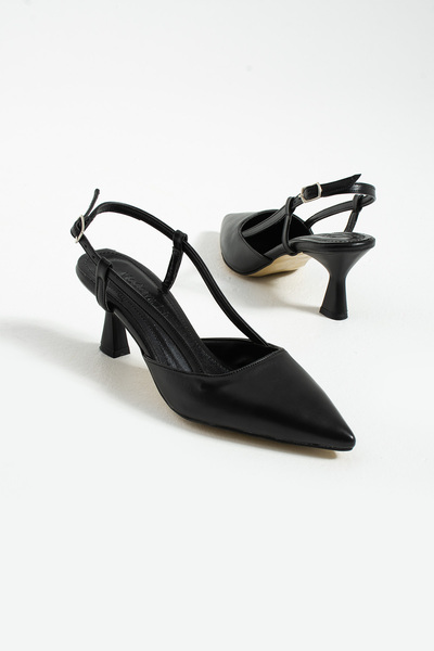 eformoda by emre yılmaz Black Women's 7cm Classic Heeled Shoes 2098