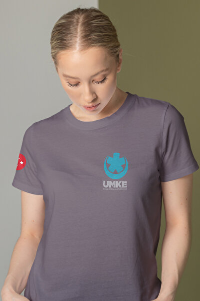 Pratik Medikal Сірий UMKE велосипедний комір футболка унісекс