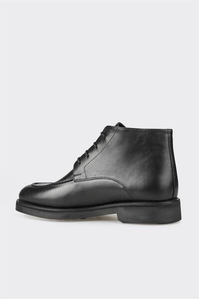 Elle Shoes Siyah Deri Erkek Klasik Bot