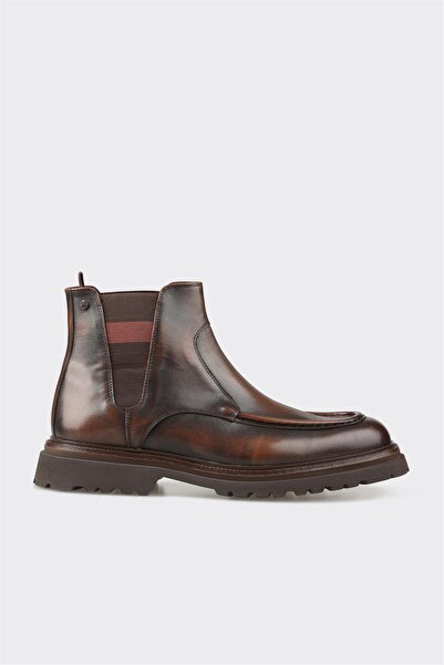 Elle Shoes Kahve Deri Erkek Günlük Bot