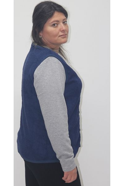rood Women's Welsoft Plush Vest Short Sleeve