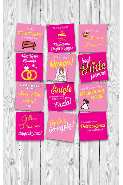 Kentsoylu Bachelorette Bride To Be Θεματικές κάρτες με μότο 12 διασκεδαστικές αναμνηστικές κάρτες