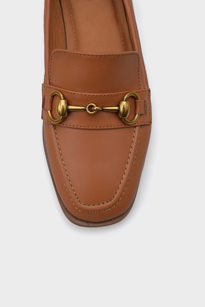 Capone Outfitters Дамски мокасини Carly от естествена кожа с метална катарама