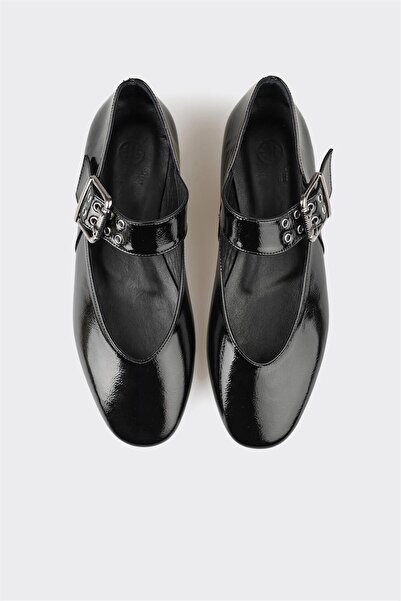 Elle Shoes Black Leather Women's Casual Shoes