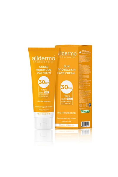 Alldermo أنبوب كريم للوجه بمعامل حماية SPF 30 75 مل
