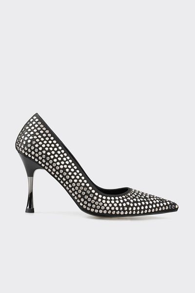 Elle Shoes الكعب العالي للمرأة السوداء