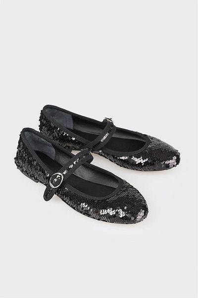 Elle Shoes Black Women's Ballet Flats
