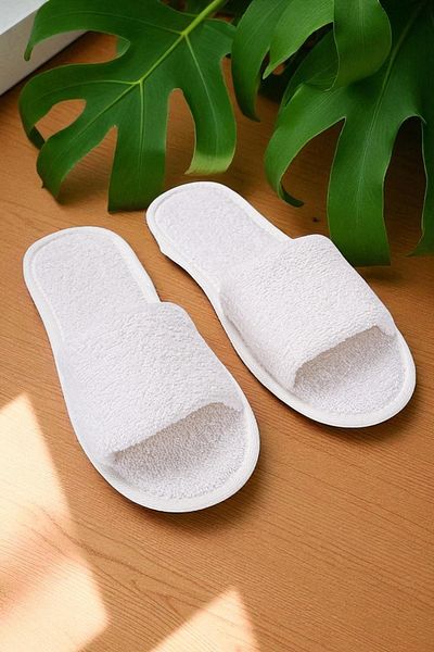 Ender Home Towel Slippers Non-Slip Thin Sole
