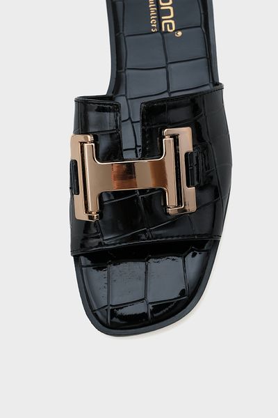 Capone Outfitters Koren Women's H Gold Buckle Slippers