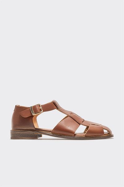 Elle Shoes Tan Leather Women's Casual Shoes