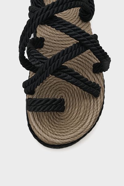 Capone Outfitters Sandale de damă cu șnur cu toc pană