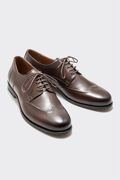 Elle Shoes Brown Leather Men's Classic Shoes