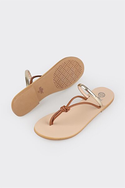 Elle Shoes Taba Kadın Parmak Arası Terlik