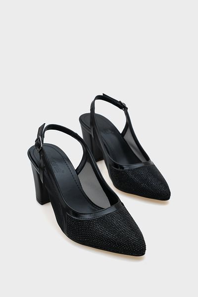 Capone Outfitters حذاء Ola 750 نسائي بكعب شبكي مفتوح من الخلف