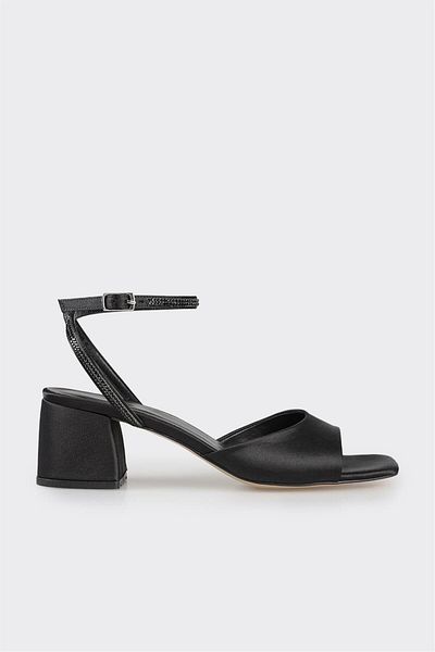 Elle Shoes Black Women's Heeled Sandals