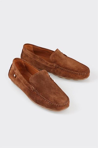 Elle Shoes Tan Leather Men's Casual Shoes