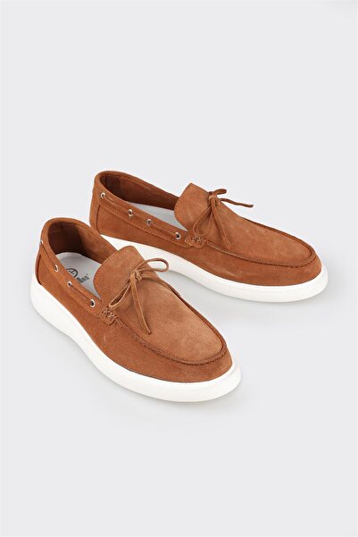 Elle Shoes Taba Deri Erkek Günlük Ayakkabı