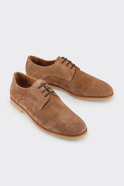 Elle Shoes Tan Leather Men's Casual Shoes