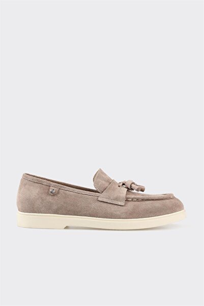 Elle Shoes Мъжки мокасини от кожа от норка