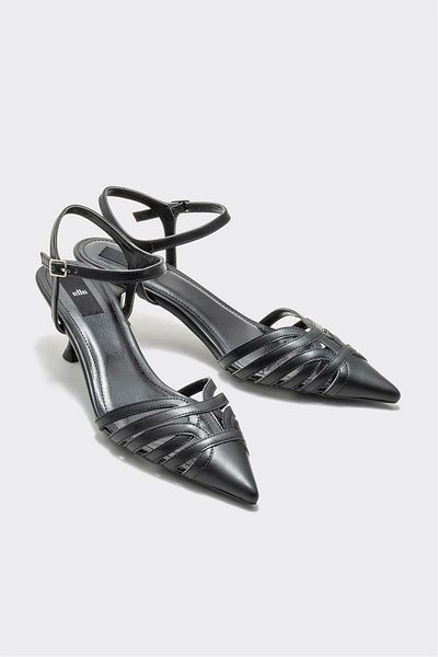 Elle Shoes Black Women's Heeled Shoes