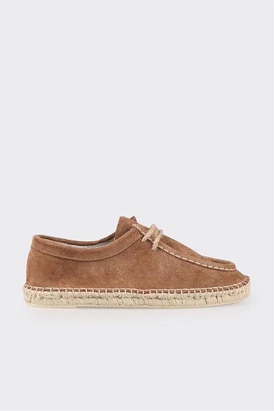 Elle Shoes Tan Leather Women's Espadrille