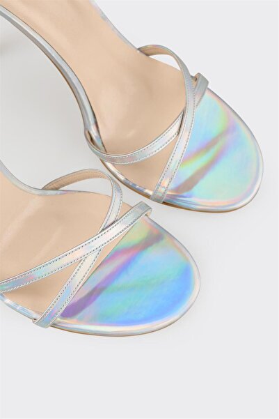 Elle Shoes Lame Kadın Topuklu Sandalet