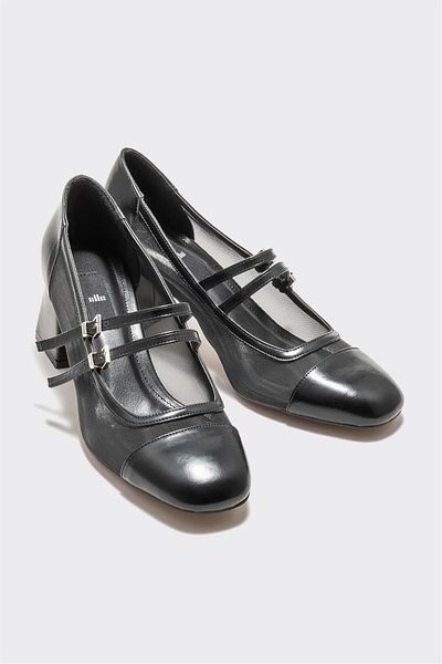 Elle Shoes Black Women's Heeled Shoes