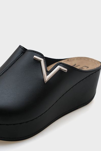 Capone Outfitters Anatomisch weiche, bequeme Mutterhausschuhe mit Keilabsatz