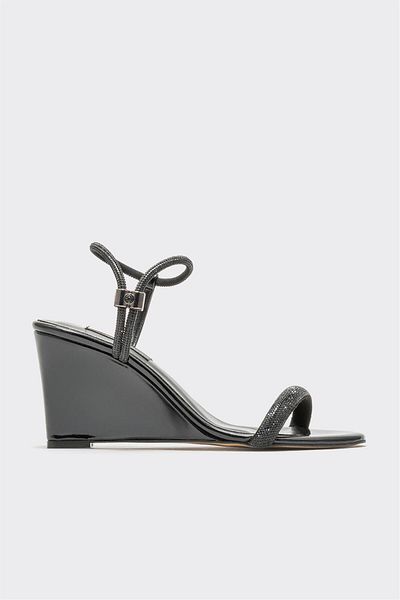 Elle Shoes Black Women's Heeled Sandals