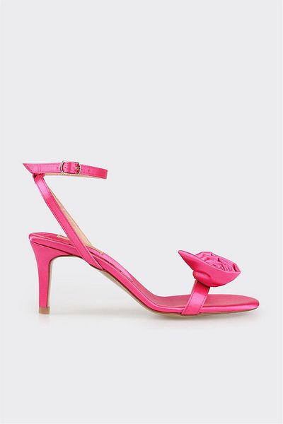 Elle Shoes Fuchsia Women's Heeled Sandals