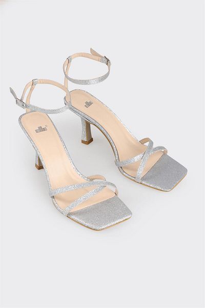 Elle Shoes Lame Women's Heeled Sandals