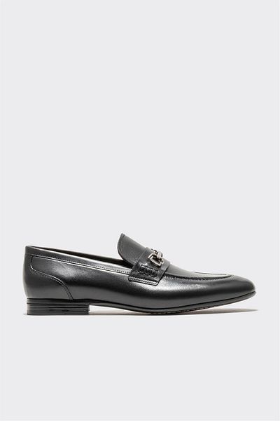 Elle Shoes Black Leather Men's Loafer