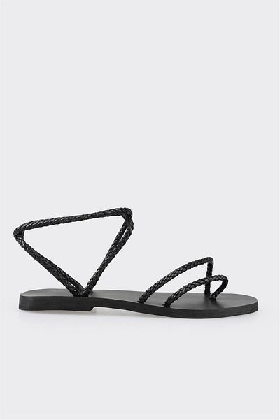 Elle Shoes Black Women's Flip Flops Sandals