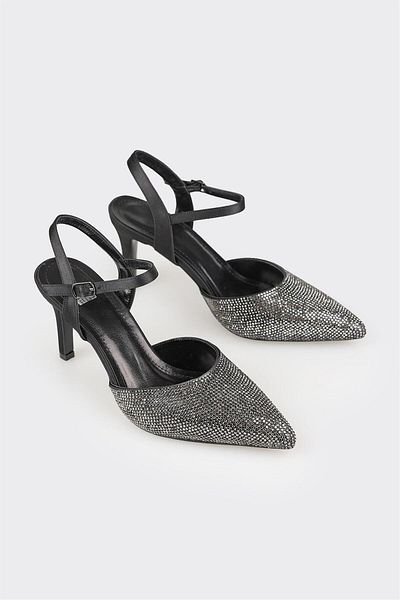 Elle Shoes Black Women's Heeled Shoes