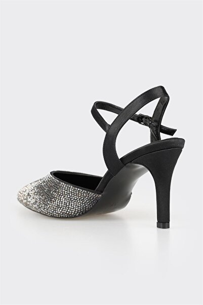 Elle Shoes Siyah Kadın Topuklu Ayakkabı
