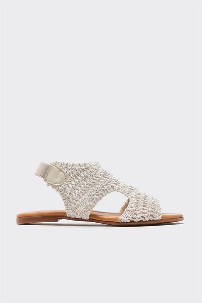 Elle Shoes Beige Women's Flat Sandals