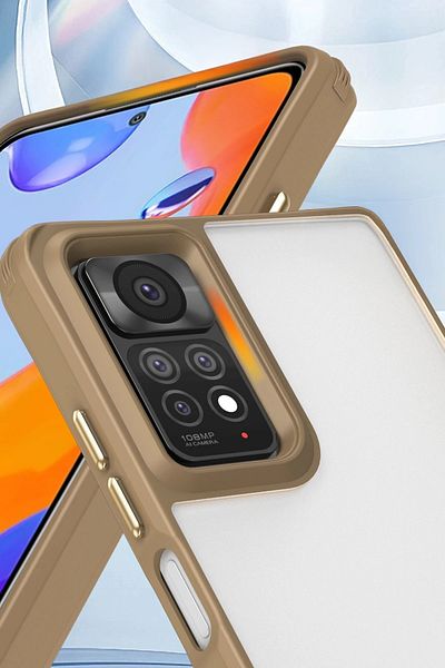 CepteToptan حافظة هاتف Xiaomi Redmi Note 11 Pro حافظة سيليكون بنتا - رمادي تيتان - MKİ7663-6148