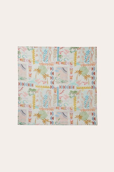Pilea Mira Sol Cotton Printed Scarf