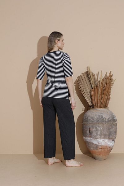 Intisimo Pijamale pentru femei, bumbac, pinguin, negru - XL