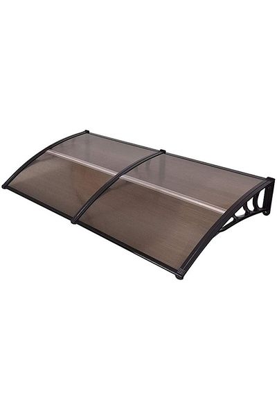 OEM Awning, modular awning, Smoke polycarbonate, 240 x 120 cm